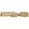 vidaXL Utomhussoffset 8 st Vit och Beige