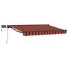 vidaXL Manuell markisram med LED-lampor 3,5 x 2 m