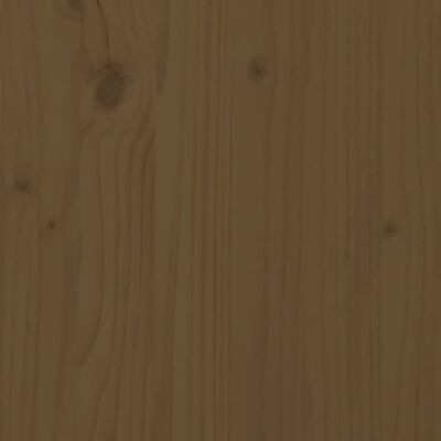 vidaXL Sängram honungsbrun massivt trä 75x190 cm liten enkelsäng