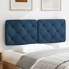 vidaXL Headboard Cushion Blue 140 cm Fabric