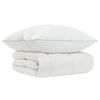 vidaXL 90% G&aring;sdun T&auml;cke Set FULDA 2 st 150 x 200 cm Alla &aring;rstider Vit
