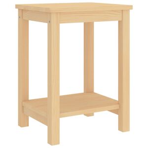 vidaXL S&auml;ngbord naturf&auml;rgad 35x30x47 cm massiv furu