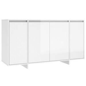 vidaXL Sk&aring;p vit h&ouml;gglans 135x41x75 cm konstruerat tr&auml;