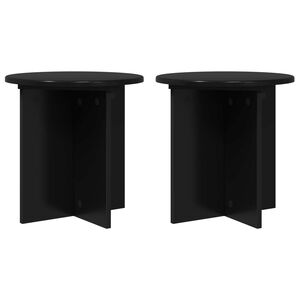 vidaXL V&auml;xtst&auml;ll 2 pcs Svart 40 x 40 x 40 cm Konstruerat tr&auml;