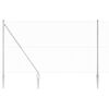 vidaXL St&auml;ngselstolpe Silver 100 x 1,6 m (25 mm mesh) St&aring;l