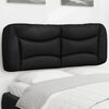 vidaXL Headboard Cushion "Hvar" Black 120 cm Faux Leather