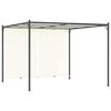 vidaXL Pergola med justerbart tak gr&auml;ddvit 3x3 m st&aring;l