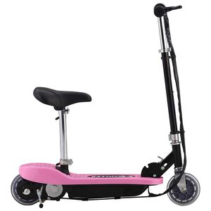 vidaXL Elektrisk sparkcykel med sadel 120 W rosa