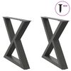 vidaXL Soffbordsben 2 st antracit 50x(42-43,3) cm st&aring;l