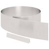 vidaXL Kant f&ouml;r gr&auml;smatta 4 st 450 x 20 cm Rostfritt st&aring;l Silver