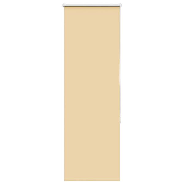 vidaXL Rullgardin mörkläggningsbeige 45x150 cm tyg bredd 40,7 cm