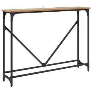 vidaXL Konsolbord Artisan Ek 102 x 23 x 75 cm Konstruerat tr&auml;