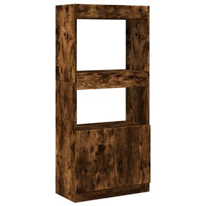 vidaXL H&ouml;gsk&aring;p r&ouml;kf&auml;rgad ek 63x33x140 cm konstruerat tr&auml;