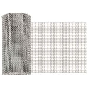 vidaXL N&auml;tduk 20 x 1000 cm 8 Mesh Rostfritt st&aring;l 201 Silver