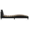vidaXL Bed Frame with Headboard "Dover" Black 80x200 cm Velvet