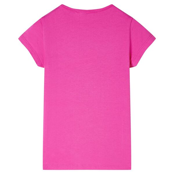 T-shirt f&ouml;r barn m&ouml;rk rosa 116