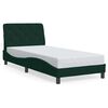 vidaXL Bed Frame without Mattress Dark Green 90x190 cm Velvet