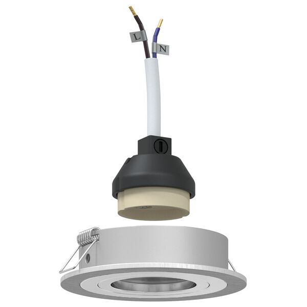 vidaXL Spotlights med strålkastare 6 pcs Silver 9 x 9 x cm Aluminium