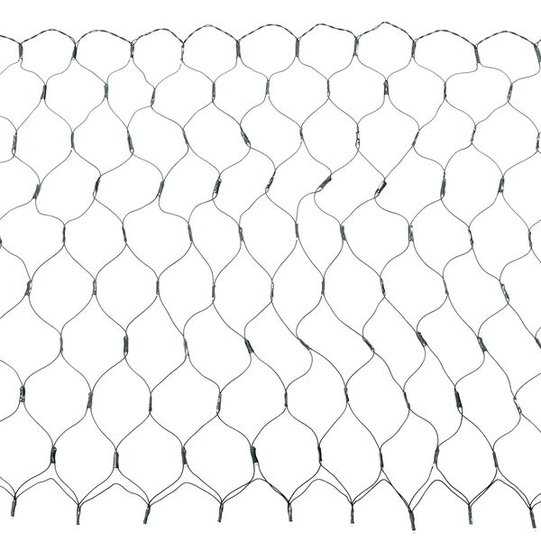 vidaXL Led N&auml;t M&ouml;rkgr&ouml;n