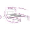 vidaXL Sängram utan madrass vit 100x200 cm massiv furu