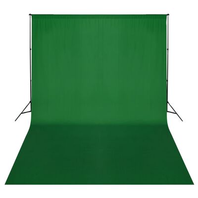 vidaXL Stativ och fotobakgrund 500 x 300 cm grön