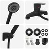 vidaXL Duschhuvud Set Svart G 1 / 2 tum