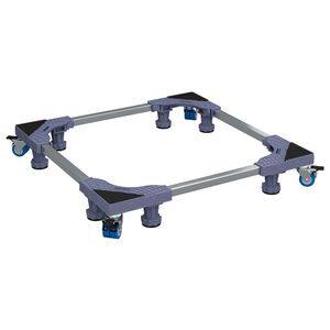 vidaXL Tvättmaskinsockel Grå 66 x 66 x 12 cm Metall