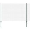 vidaXL Svetsat tr&aring;dg&auml;rd med stolpe 10 x 1,5 m (B x H) PVC-belagda st&aring;l
