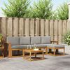 vidaXL Utomhussoffset 6 pcs Naturlig och Ljus Gr&aring; Massivt Akaciatr&auml;