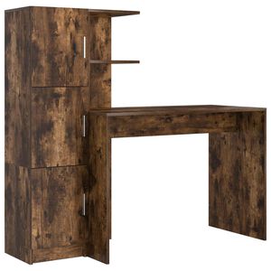 vidaXL Skrivbord R&ouml;kt ek 133.5 x 50 x 124 cm 2 st