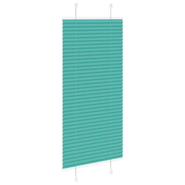 vidaXL Plisserad persienn bensingr&ouml;n 60x100cm tyg bredd 59,4cm