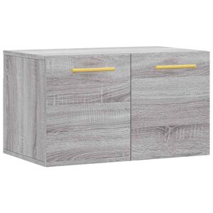 vidaXL V&auml;ggsk&aring;p gr&aring; sonoma 60x36,5x35 cm konstruerat tr&auml;