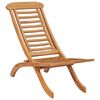 vidaXL Hopf&auml;llbar tr&auml;dg&aring;rdsstol 50x90x69 cm massiv teak