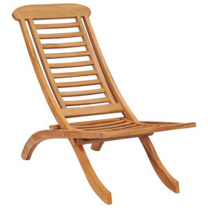 vidaXL Hopf&auml;llbar stol 50x90x69 cm massivt tr&auml; i teak