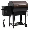 vidaXL Pelletsgrill med hylla svart 94 cm j&auml;rn