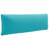 vidaXL Ryggkudde PUTTEN 100% Polyester Turkos 120 x 40 x 15 cm
