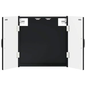 vidaXL Darttavla Sk&aring;p HAARLEM Svart 52,5 x 10,5 x 53,5 cm