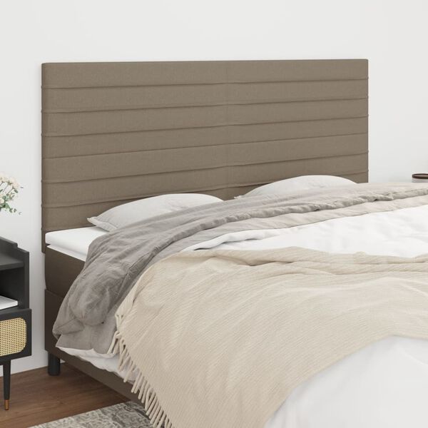 vidaXL S&auml;nggavel taupe 160x5x118/128 cm tyg