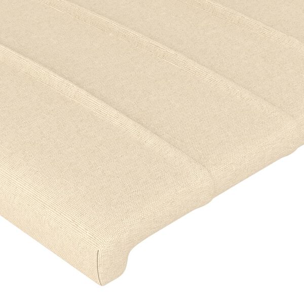 vidaXL S&auml;nggavel creme 160x5x118/128 cm tyg