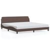 vidaXL Bed Frame "Dover" Brown 200x200 cm Faux Leather