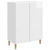vidaXL Sideboard Vit h&ouml;gglans 66 x 34,5 x 90 cm Konstruerat tr&auml;