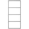 vidaXL Skjutd&ouml;rr aluminium med ESG-glas 90x205 cm svart