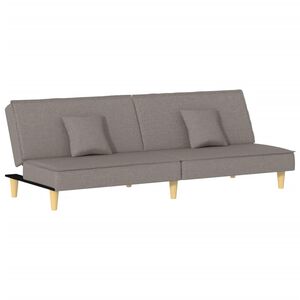 vidaXL B&auml;ddsoffa taupe tyg