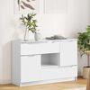 vidaXL Sideboard H&ouml;gblanka vita 100 x 30 x 65,6 Konstruerat tr&auml;