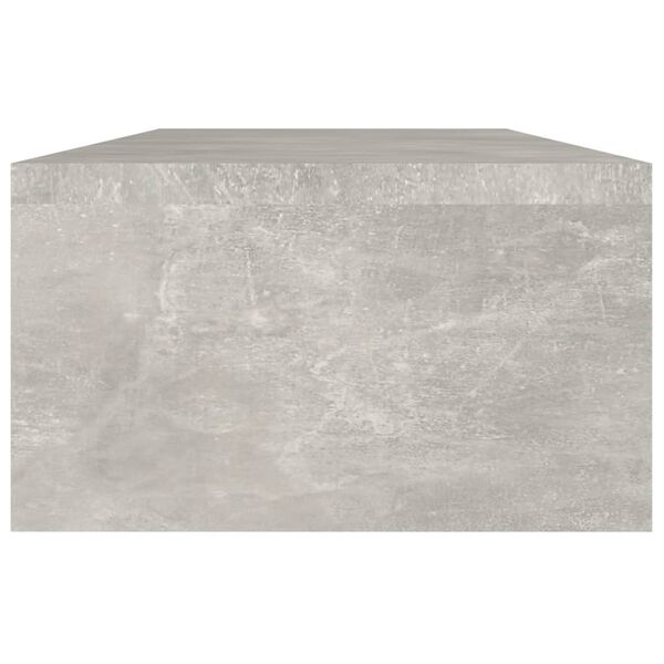 vidaXL Sk&auml;rmst&auml;ll betonggr&aring; 60x23,5x12 cm konstruerat tr&auml;