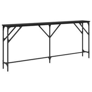 vidaXL Konsolbord Svart ek 180 x 23 x 75 cm