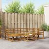 vidaXL Utomhussoffset 7 pcs Naturf&auml;rg Massivt Akaciatr&auml;