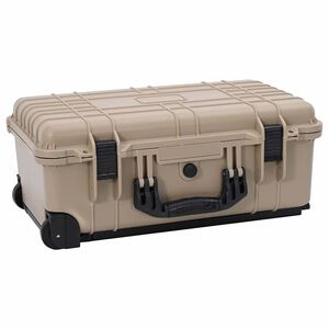 vidaXL H&aring;rt bagagefack Sand 56 x 35 x 23 cm Polypropen och ABS