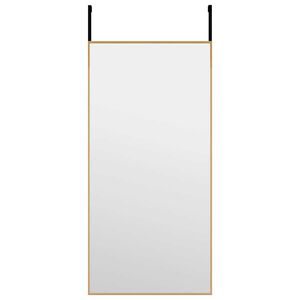 vidaXL D&ouml;rrspegel guld 30x60 cm glas och aluminium