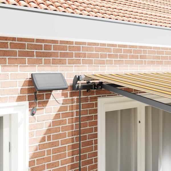 vidaXL Utf&auml;llbar markis Flerf&auml;rgsdesign 300 x 250 cm tyg